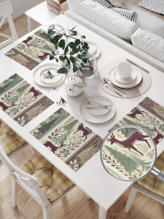 Комплект плейсматов «Олени в лесу» - Фото 1