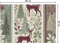Комплект плейсматов «Олени в лесу» - Фото 2