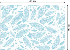 Комплект плейсматов «Орнаментальные перья» - Фото 2