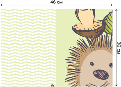 Комплект плейсматов «Осторожный ежик с грибом» - Фото 2