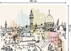 Комплект плейсматов «Открытка с видом Иерусалима» - Фото 2