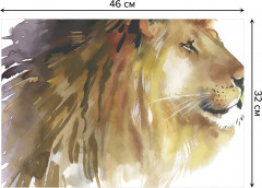 Комплект плейсматов «Портрет льва» - Фото 2