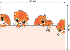 Комплект плейсматов «Приключения котиков» - Фото 2