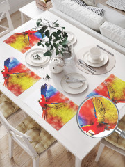 Комплект плейсматов «Радужный попугай» - Фото 1