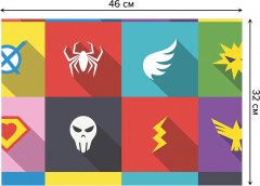 Комплект плейсматов «Различия суперменов» - Фото 2