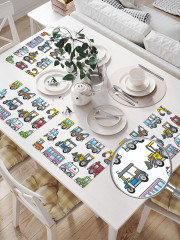 Комплект плейсматов «Разнообразие сухопутных машин» - Фото 1