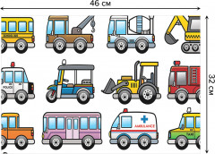 Комплект плейсматов «Разнообразие сухопутных машин» - Фото 2