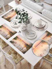 Комплект плейсматов «Рассвет у реки» - Фото 1