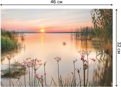 Комплект плейсматов «Рассвет у реки» - Фото 2