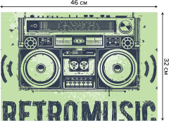 Комплект плейсматов «Ретро музыка» - Фото 2