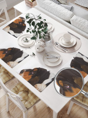 Комплект плейсматов «Ушастый бассет-хаунд» - Фото 1