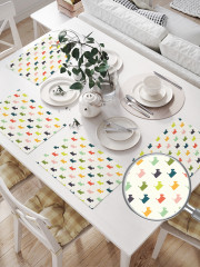 Комплект плейсматов «Цветной трафарет йоркшира» - Фото 1