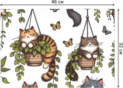 Комплект плейсматов «Шкодные коты» - Фото 2