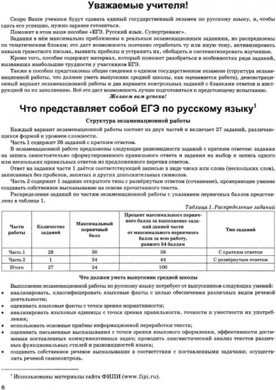 ЕГЭ 2026. Русский язык. Супертренинг. Тематические тренировочные задания
