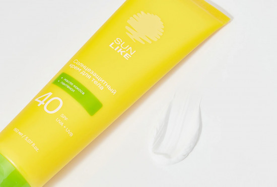 Крем солнцезащитный для лица с маслом кокоса и пантенлом, SPF 40