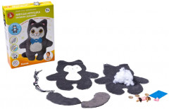 Игрушка из фетра и меха «Котик» - Фото 10