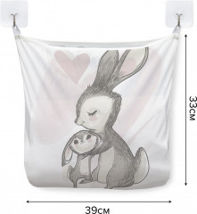 Сетка для игрушек в ванную «Зайчиха с зайчиком» - Фото 2