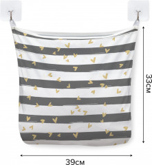 Сетка для игрушек в ванную «Полоски с сердечками» - Фото 2