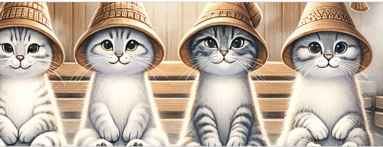 Корзина для хранения игрушек «Коты в бане»