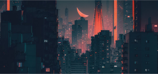 Корзина для хранения игрушек «Город в огнях»