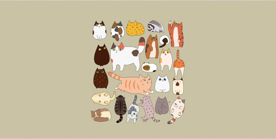 Корзина для белья «Котовечеринка»