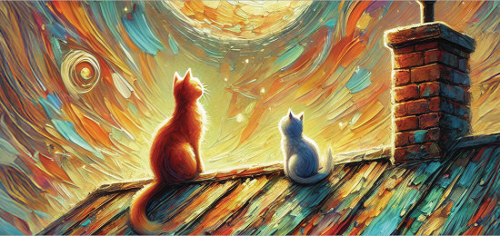 Корзина для белья «Коты маслом»