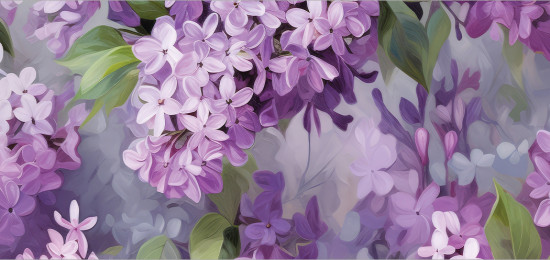 Корзина для белья «Цветение сирени»