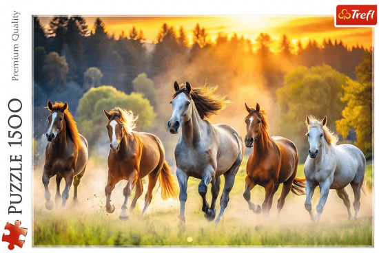 Пазл «Дикие лошади. Wild horses»