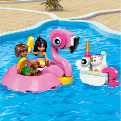 Конструктор Friends 42658 Веселье в бассейне с единорогом и фламинго. Unicorn & Flamingo Pool Party - Фото 7
