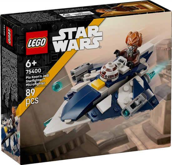 Конструктор LEGO® 75400 Звездные войны Микрофайтеры: звёздный истребитель джедая Пло Куна