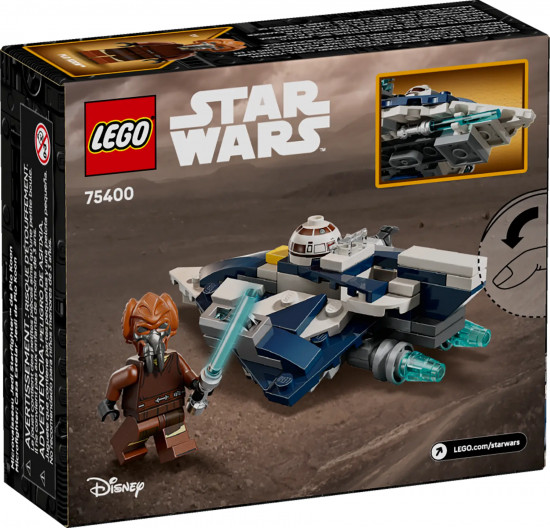 Конструктор LEGO® 75400 Звездные войны Микрофайтеры: звёздный истребитель джедая Пло Куна