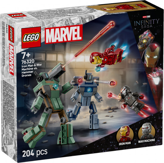 Конструктор LEGO® 76320 Железный человек и Воитель против Хаммер-дронов