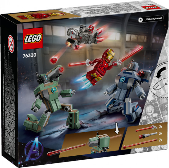 Конструктор LEGO® 76320 Железный человек и Воитель против Хаммер-дронов