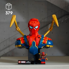 Конструктор Super Heroes 76326 Бюст железного Человека-паука. Iron Spider-Man Bust - Фото 4