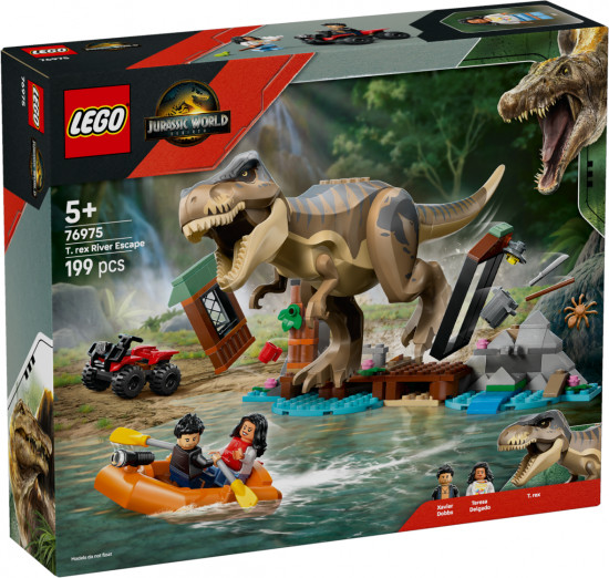 Конструктор LEGO® 76975 Побег по реке от тираннозавра