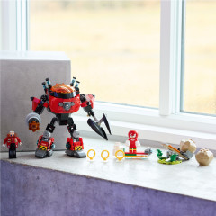 Конструктор Sonic 77005 Наклз против Эгг-сокрушителя Доктора Эггмана. Knuckles vs. Dr. Eggman Egg Crusher Mech - Фото 6