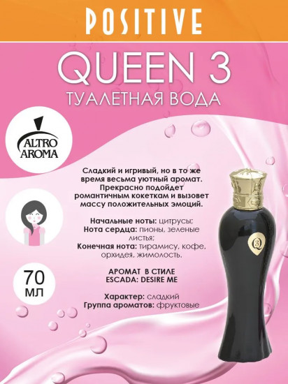 Туалетная вода «Queen 3»