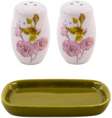 Набор для специй на подставке «Розовый сад» - Фото 6