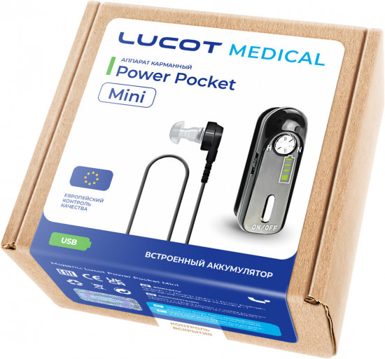 Cлуховой аппарат карманный Lucot Power Pocket Mini