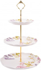 Конфетница трехъярусная «Розовый сад» - Фото 5