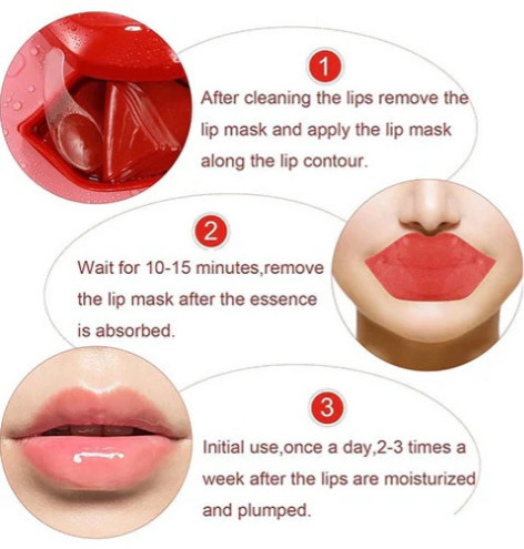 Патчи для губ с вишней гидрогелевые «Design Your Beauty Cherry Lip Patch»