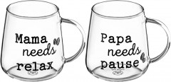 Набор кружек «Papa needs pause. Mama needs relax» - Фото 4