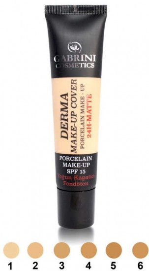 Крем для лица тональный «Derma 24h Matte» SPF15, оттенок 104
