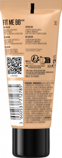 BB-крем для лица «Nude» SPF50, оттенок 30