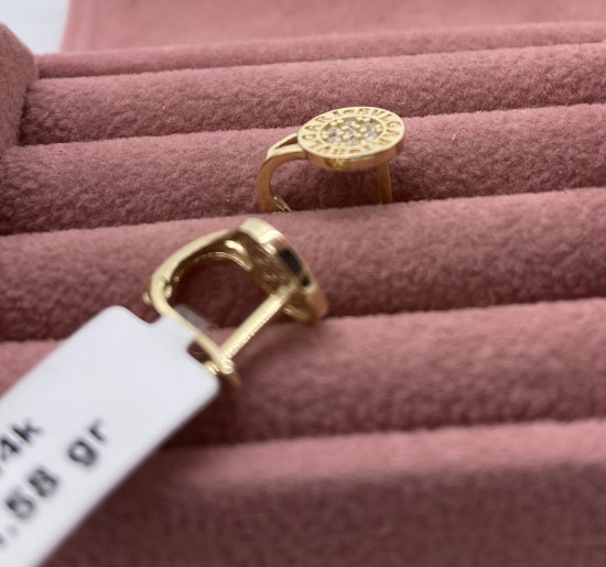 Серьги с фианитами Swarovski женские