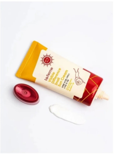 Крем для лица с экстрактом слизи улитки солнцезащитный «La Ferme Visible Difference Snail Sun Cream» SPF50 PA+++