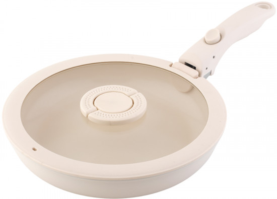 Набор посуды для приготовления с крышками и съемной ручкой «Smart Ceramic»