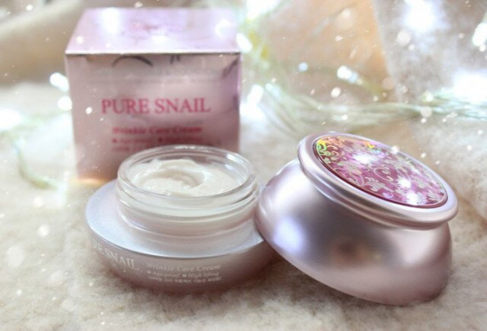 Антивозрастной улиточный крем для лица «Pure Snail Wrinkle Care Cream»