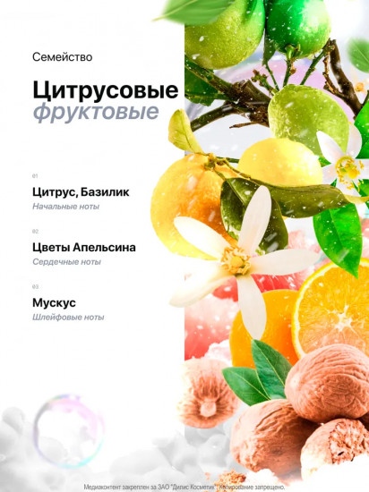 Гель для душа парфюмированный «Citrus/Basil»