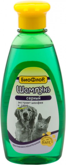 Шампунь для кошек и собак от блох «Серный»